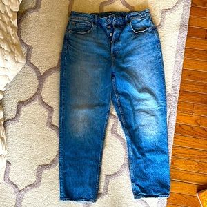 Gap Curvy High Rise Cheeky Straight Jeans Sz 33